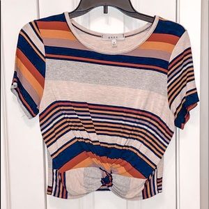 Striped crop top